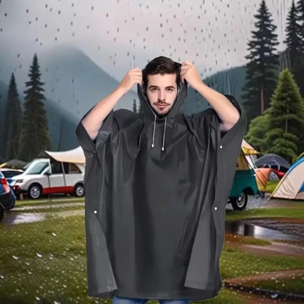 Camping Rain Poncho - 3 in 1 Waterproof Rain Poncho
