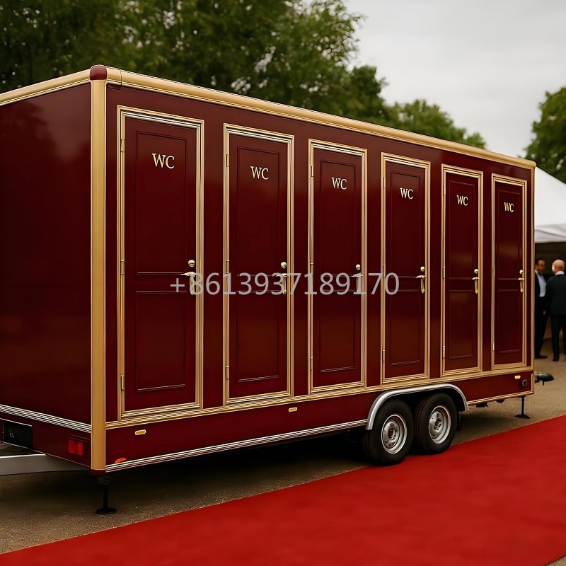 Portable Camp Toilet - Mobile Toilet and Shower Trailer for