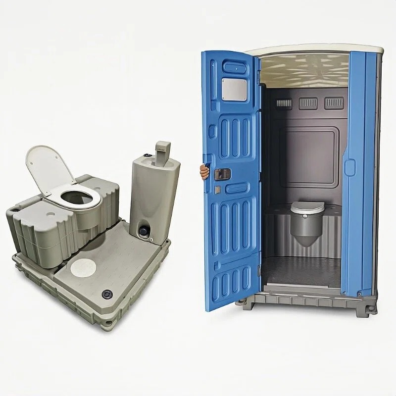 Outdoor Camping Sink - Self-Contained Portable Toilet Mobile Plastic with