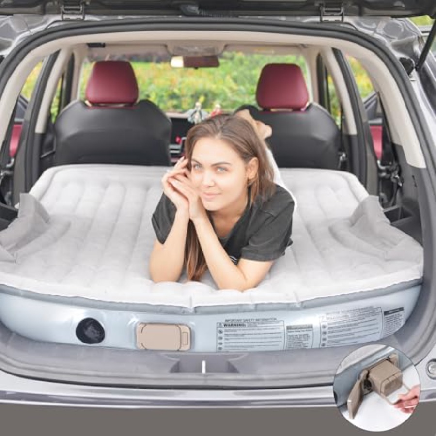 Outdoor Camping Mattress - Portable SUV Air Mattress with Built-in