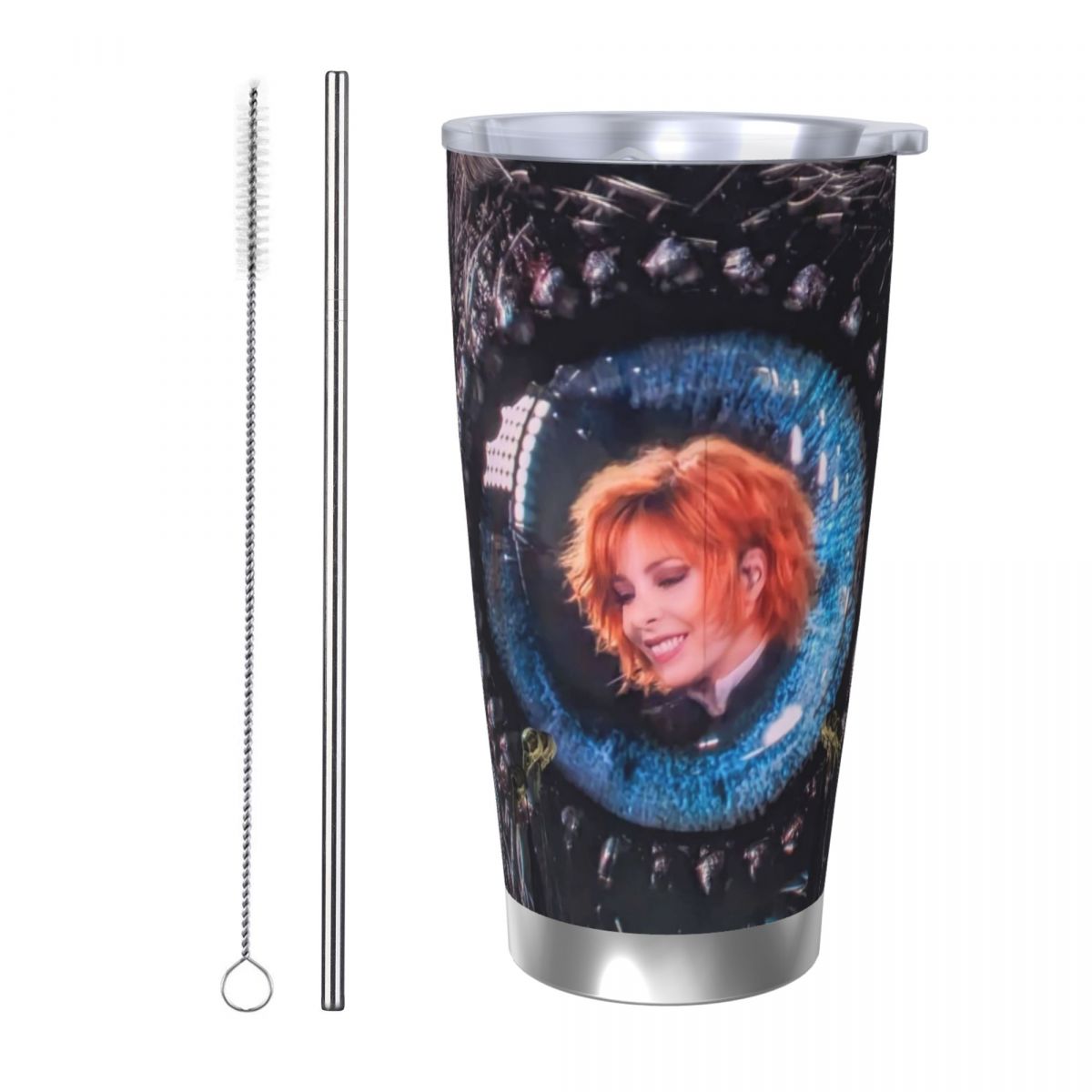 Vacuum Insulated Flask - Mylene Farmer Nevermore 20oz Stainless Steel
