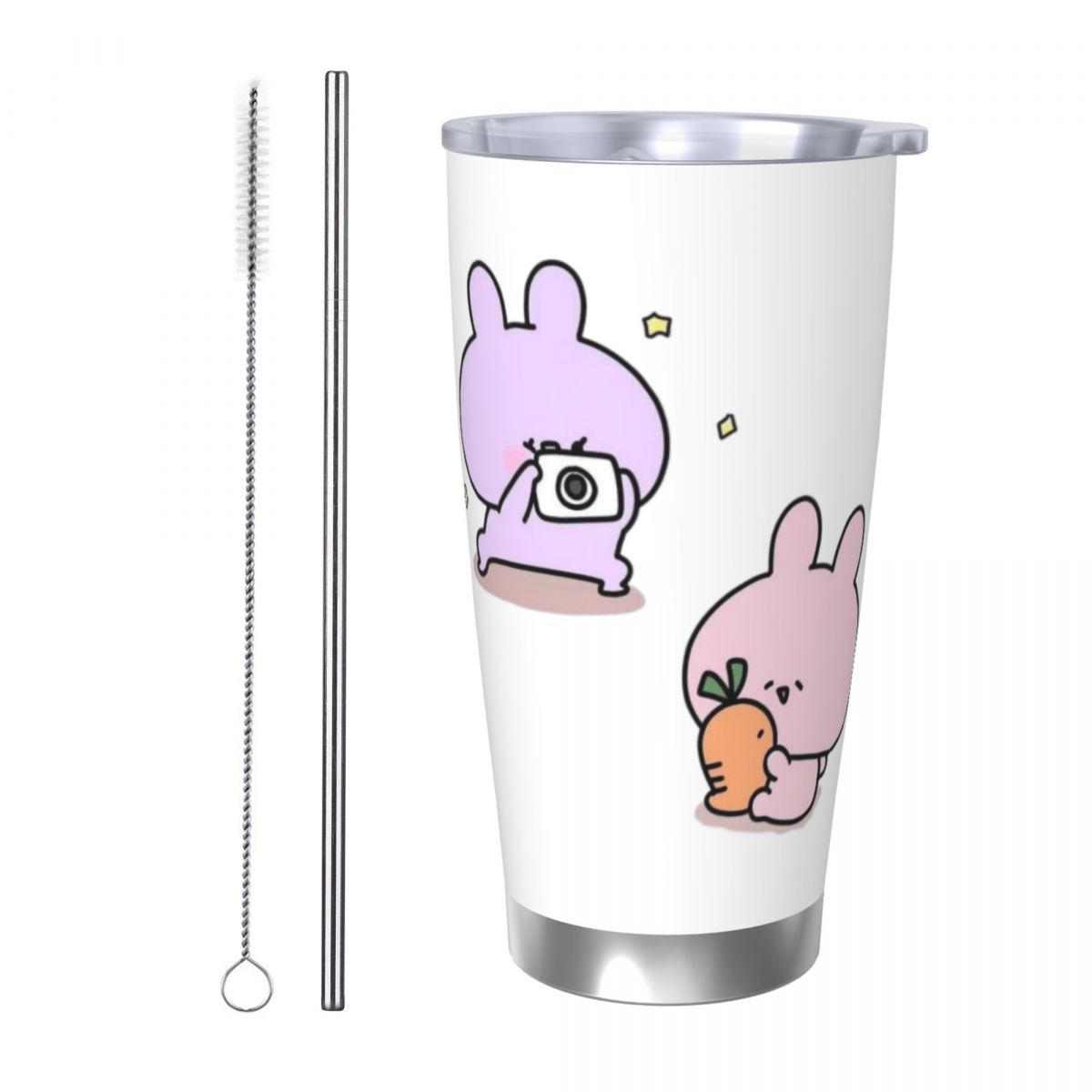 Vacuum Insulated Flask - Asamimichaan Cute Asamimi 20oz Stainless Steel