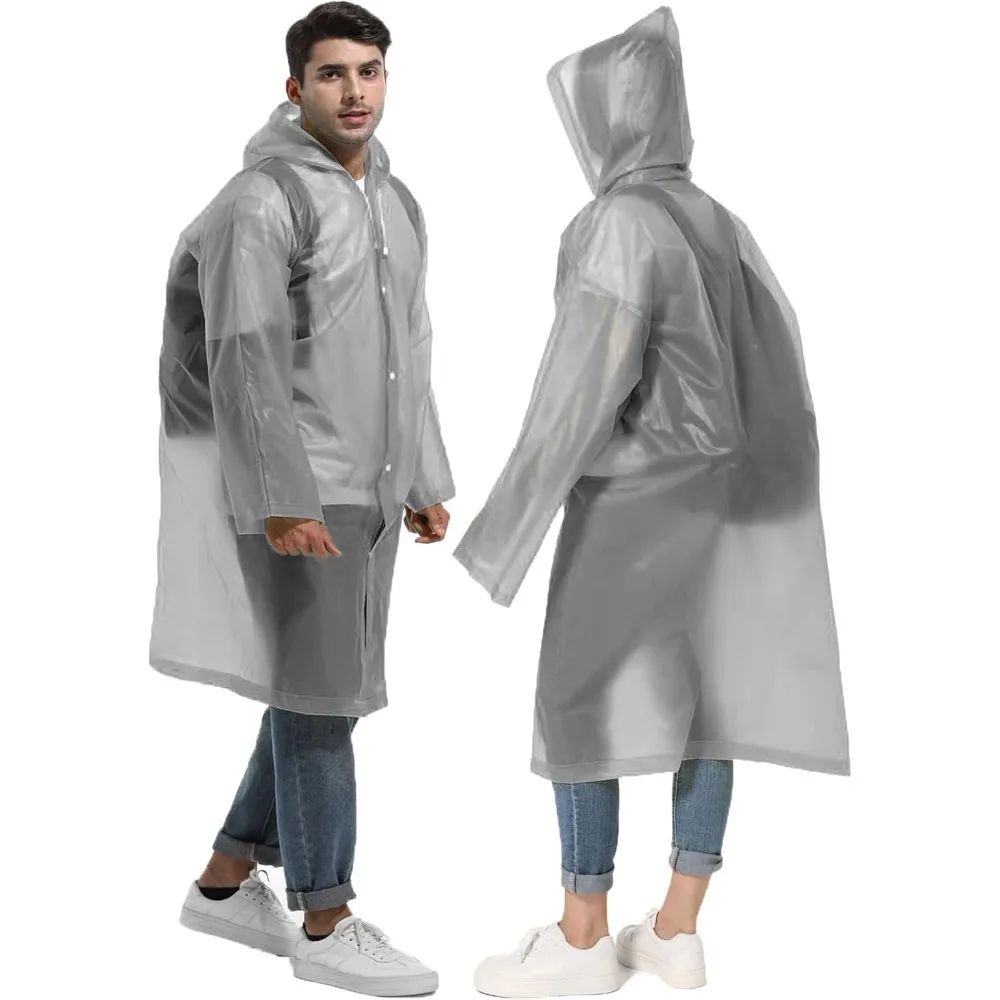 Camping Rain Poncho - ﻿1/2PCS Compact Reusable Rain Poncho Lightweight