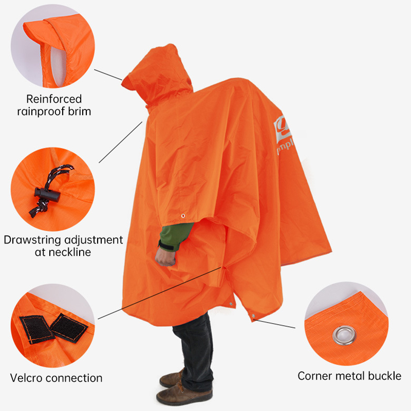 3 In 1 Waterproof Raincoat Lig - đánh giá và giá Camping Rain Poncho