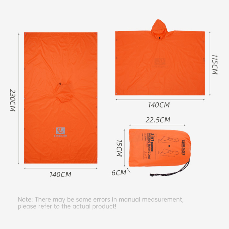 3 In 1 Waterproof Raincoat Lig - đánh giá và giá Camping Rain Poncho