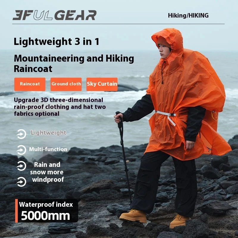 3F UL GEAR Ultralight Hiking R - đánh giá và giá Camping Rain Poncho