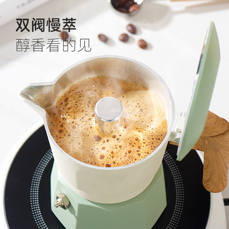 Valve Moka Pot 3 Bar Stovetop  - đánh giá và giá Camp Percolator Coffee
