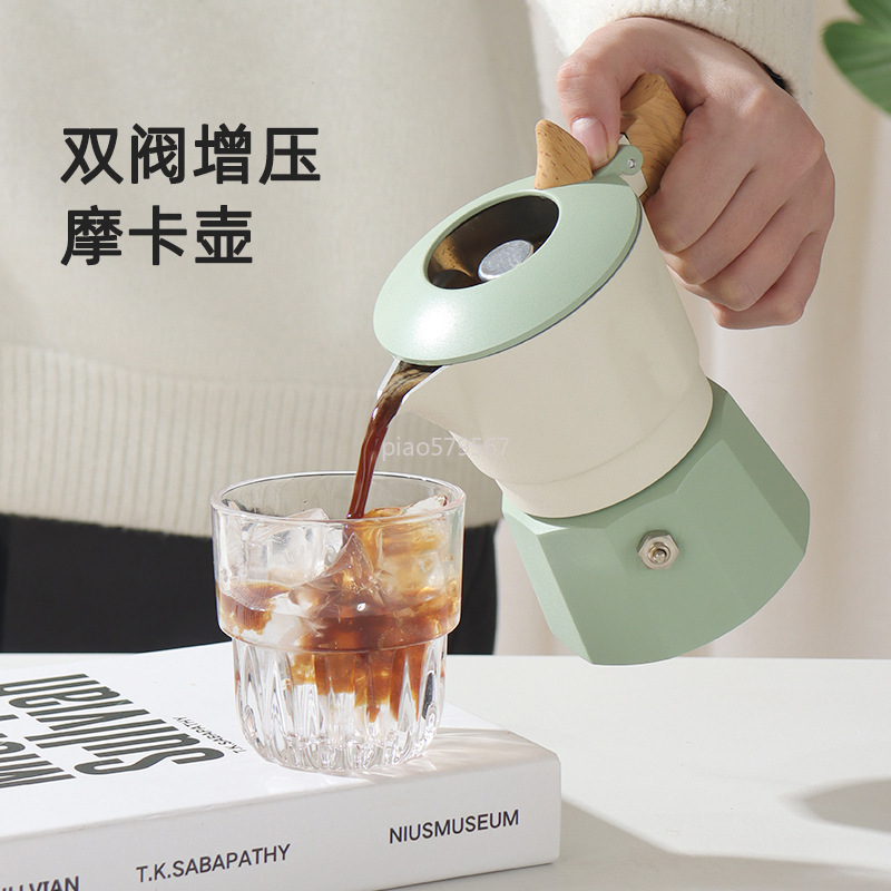 Valve Moka Pot 3 Bar Stovetop  - đánh giá và giá Camp Percolator Coffee