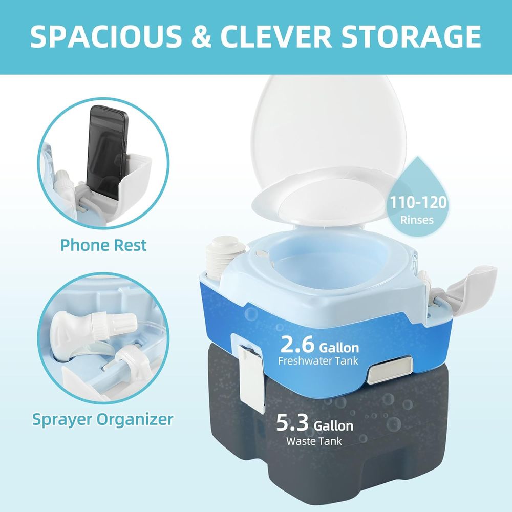YITAMOTOR 5.28 Gallon Portable - đánh giá và giá Portable Camp Toilet