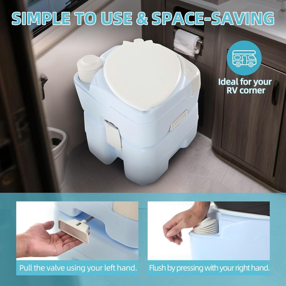 YITAMOTOR 5.28 Gallon Portable - đánh giá và giá Portable Camp Toilet