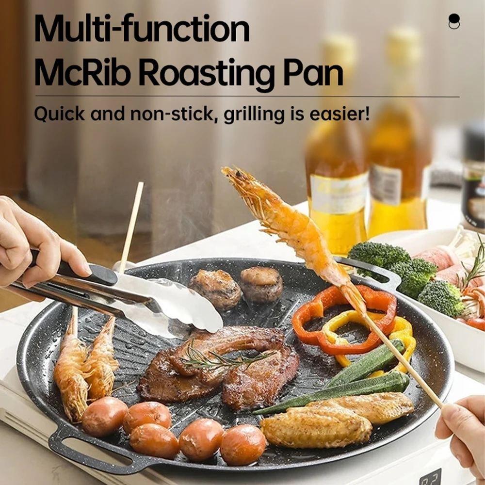 34CM Outdoor BBQ Grill Pan Non - đánh giá và giá Outdoor Camping Kitchen