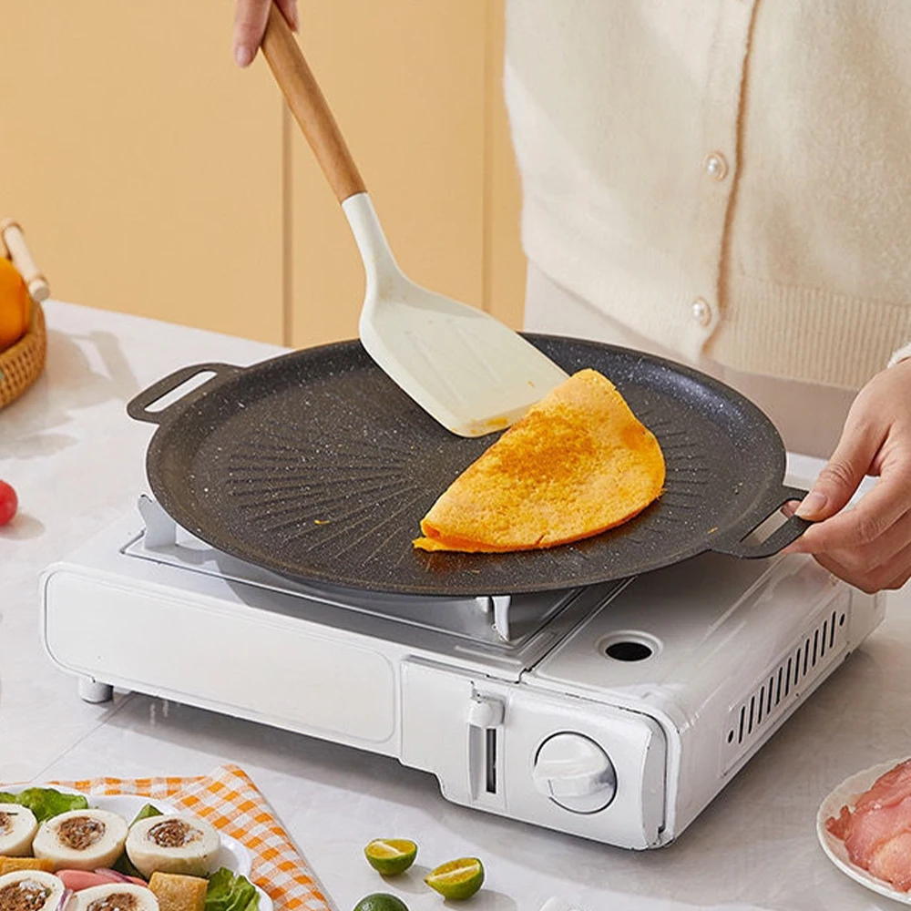 34CM Outdoor BBQ Grill Pan Non - đánh giá và giá Outdoor Camping Kitchen