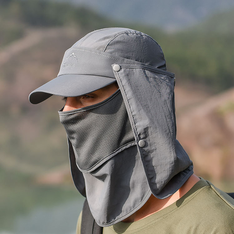 Đa Năng Có Thể Gấp Gọn Nhanh K - đánh giá và giá Camping Outdoor Quick Drying Sun Neck Protection Cap Hat