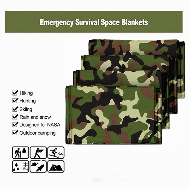 1pcs Emergency Thermal Blanket - đánh giá và giá Camping Rain Poncho