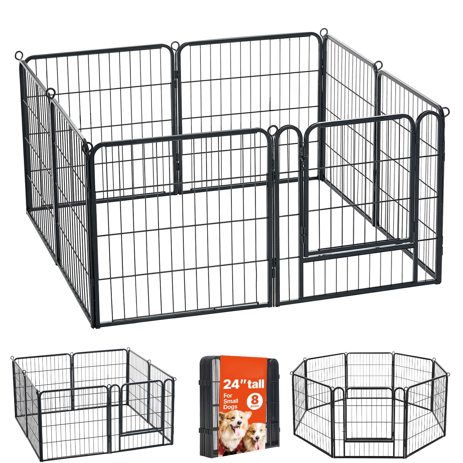 Dog Playpen 24 Inch 8 Panels F - đánh giá và giá Outdoor Camping Dog Fence