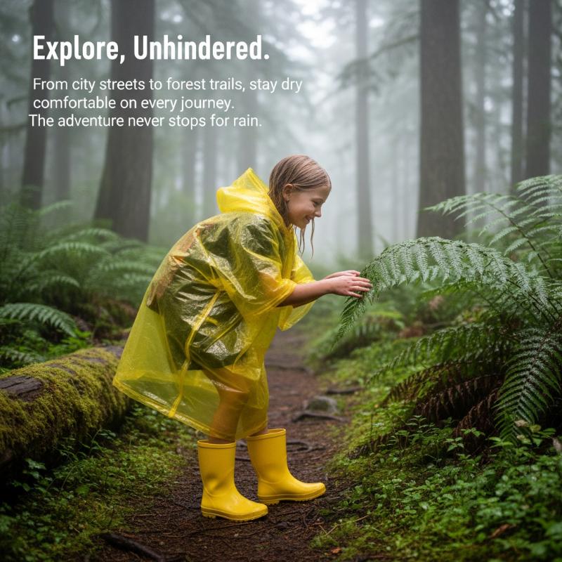 Disposable Raincoat for Kids E - đánh giá và giá Camping Rain Poncho
