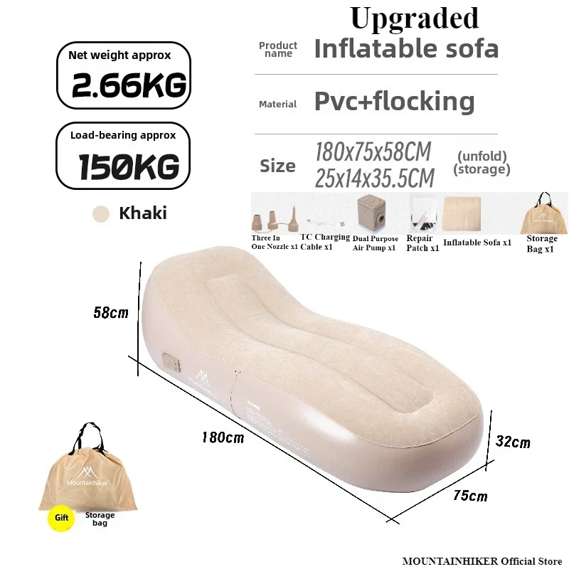 MOUNTAINHIKER 180x75x58CM Upgr - đánh giá và giá Outdoor Camping Mattress