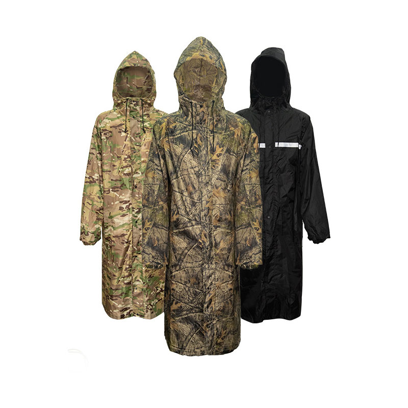 Camouflage Long Raincoat for M - đánh giá và giá Camping Rain Poncho
