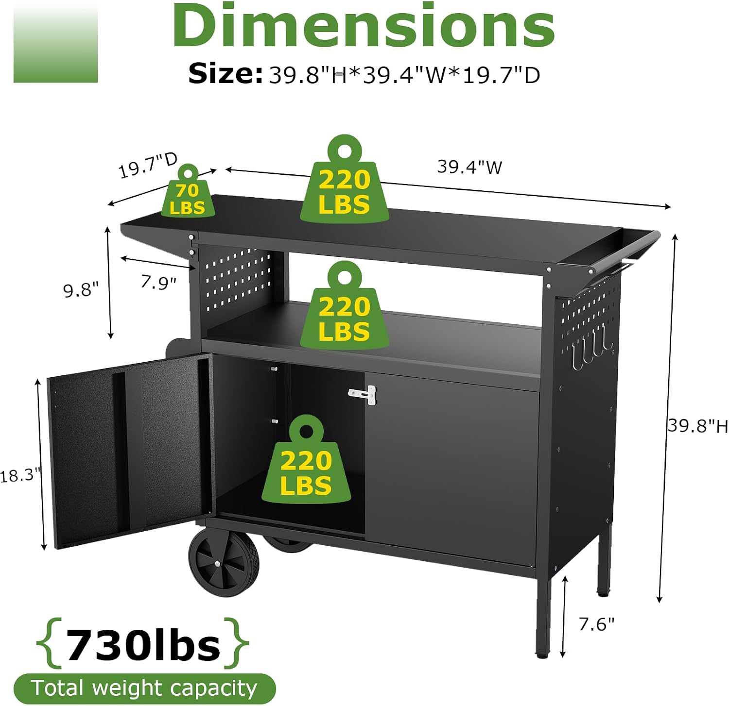 Outdoor Grill Cart Table With  - đánh giá và giá Outdoor Camping Kitchen