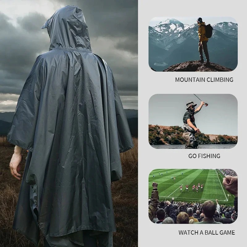Outdoor 3 In 1 Military Rainco - đánh giá và giá Camping Rain Poncho