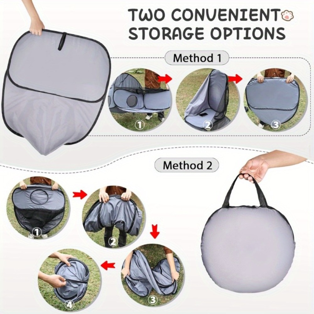 Foldable Cat Tent with Tunnel, - đánh giá và giá Outdoor Camping Dog Fence