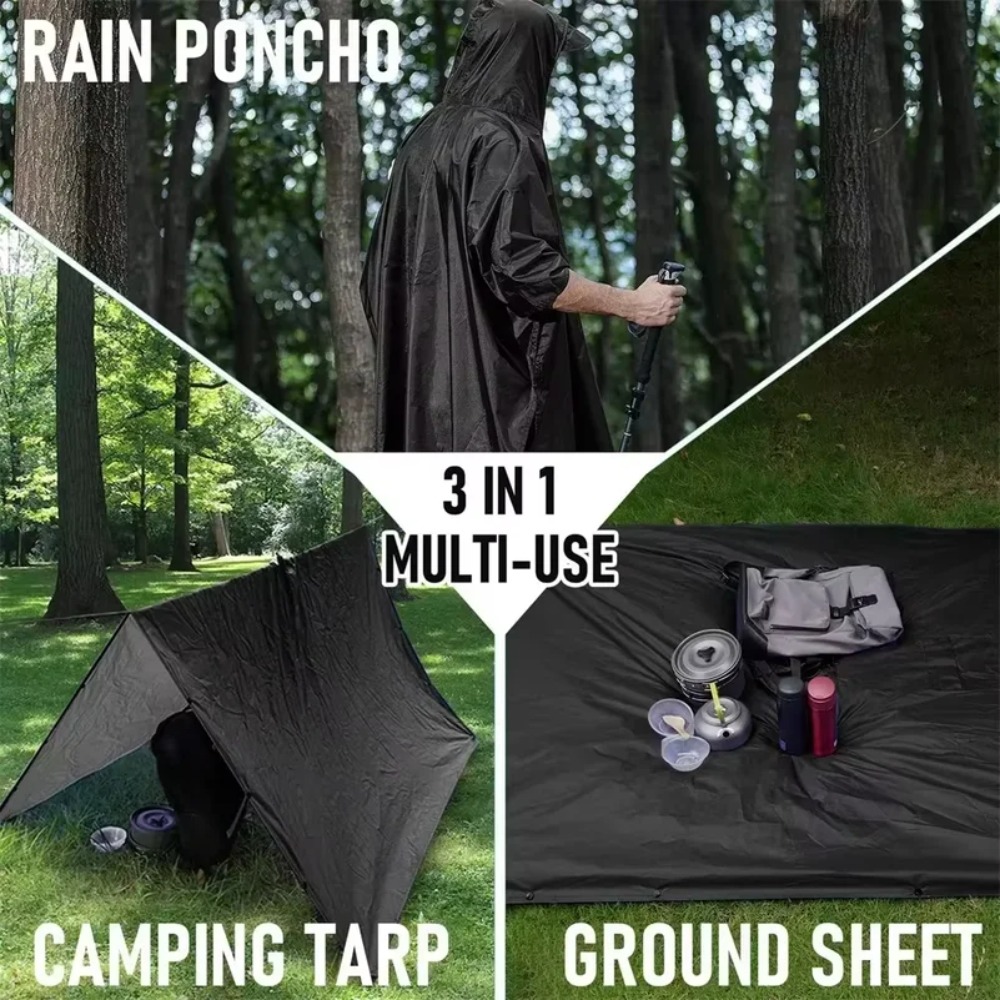 Outdoor Multifunctional 3 In 1 - đánh giá và giá Camping Rain Poncho