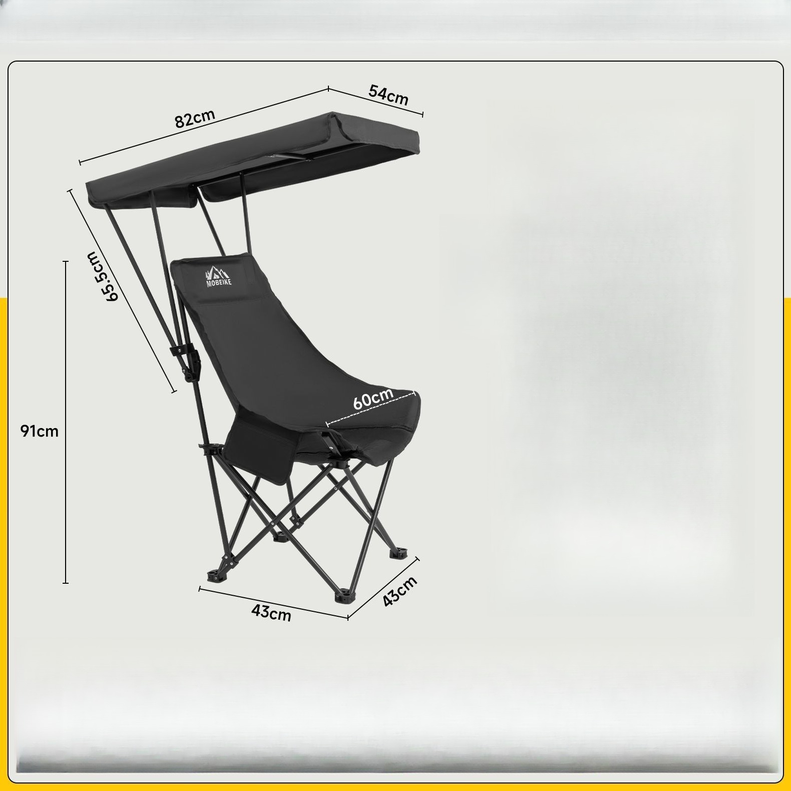 Outdoor umbrella folding chair - đánh giá và giá Outdoor Camping High Chair