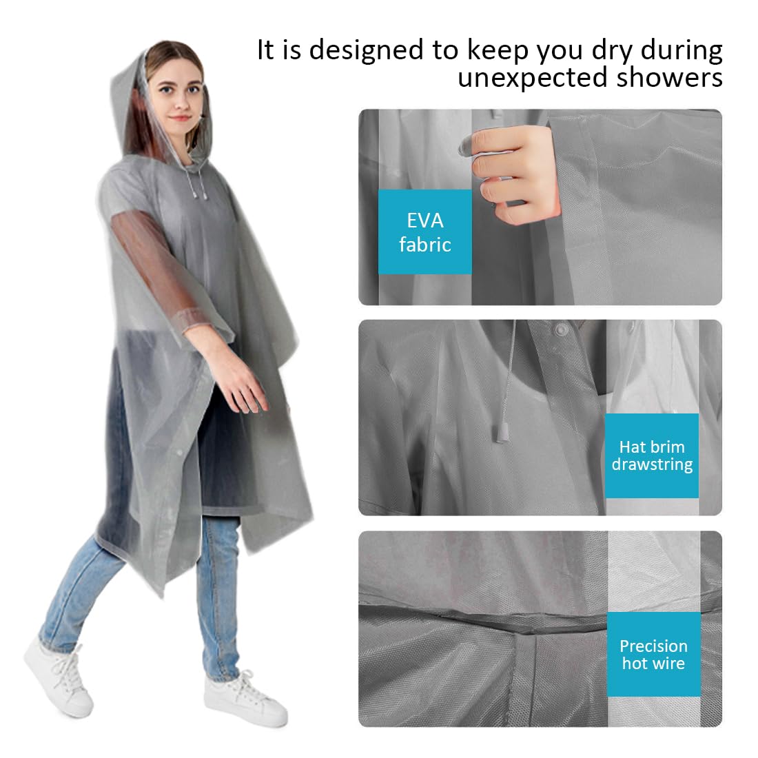 Thick Waterproof Raincoat Ponc - đánh giá và giá Camping Rain Poncho