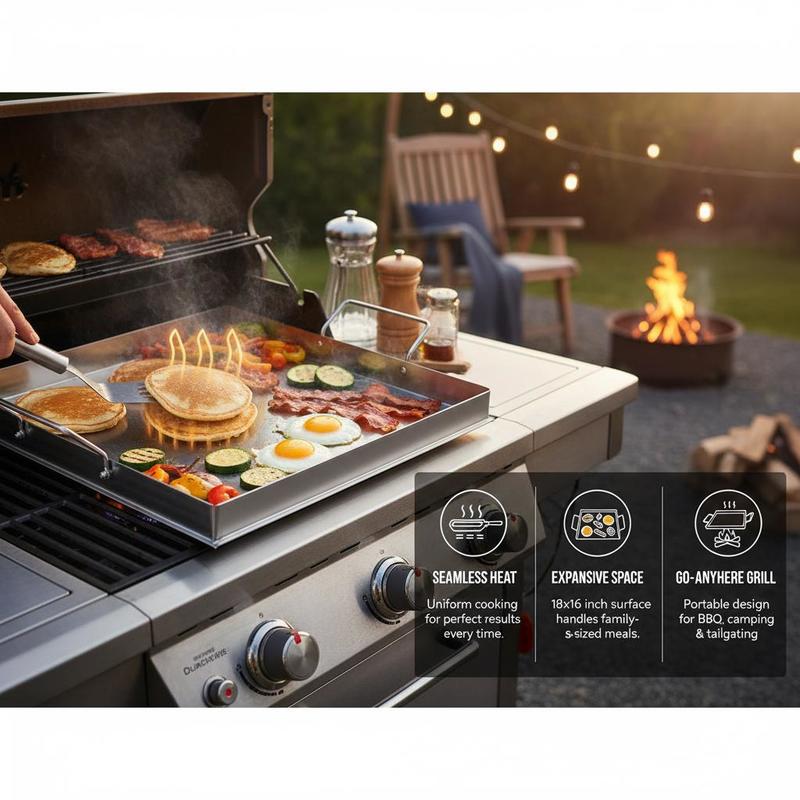 Universal Flat Top Griddle 18x - đánh giá và giá Outdoor Camping Kitchen