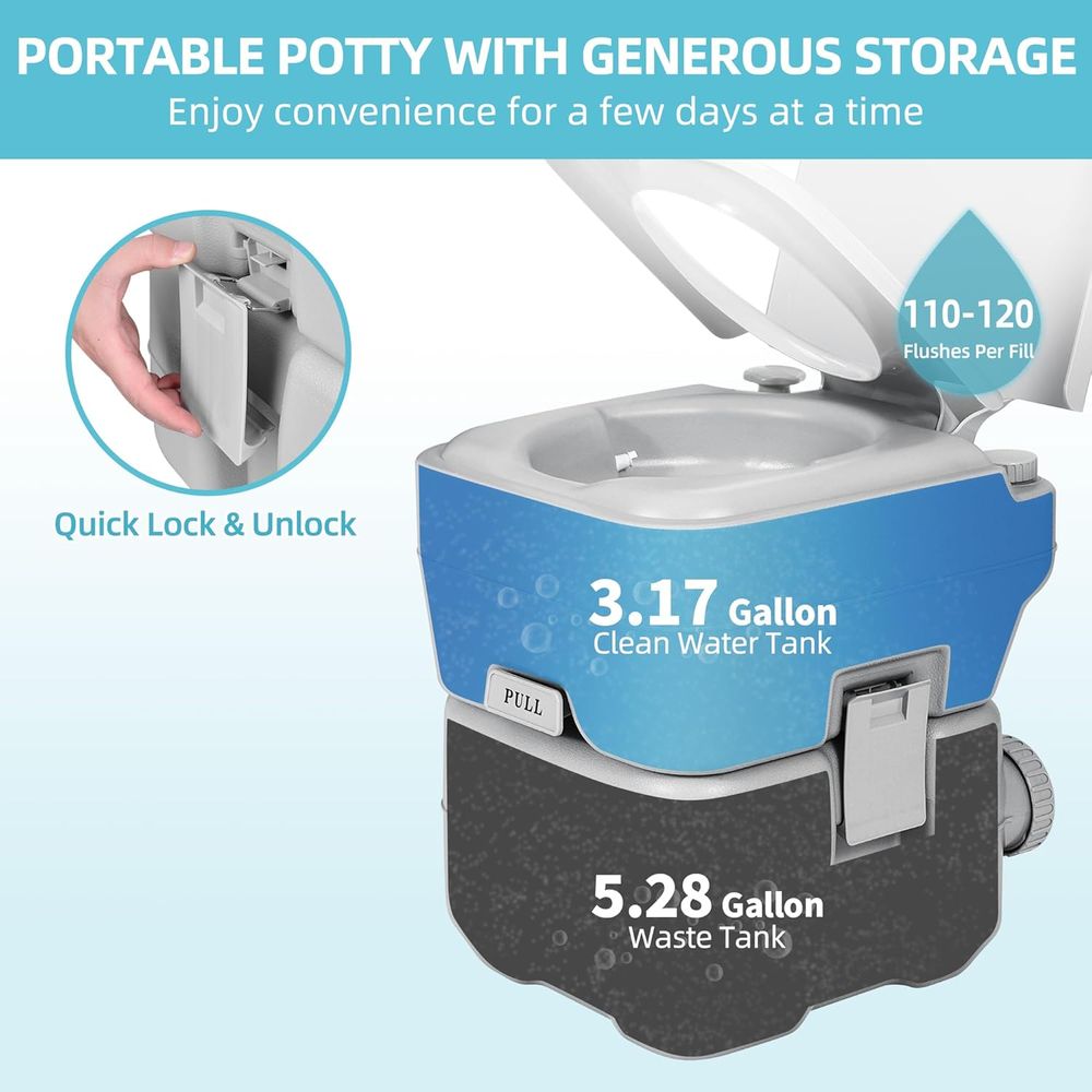 YITAMOTOR Portable Camping Toi - đánh giá và giá Portable Camp Toilet