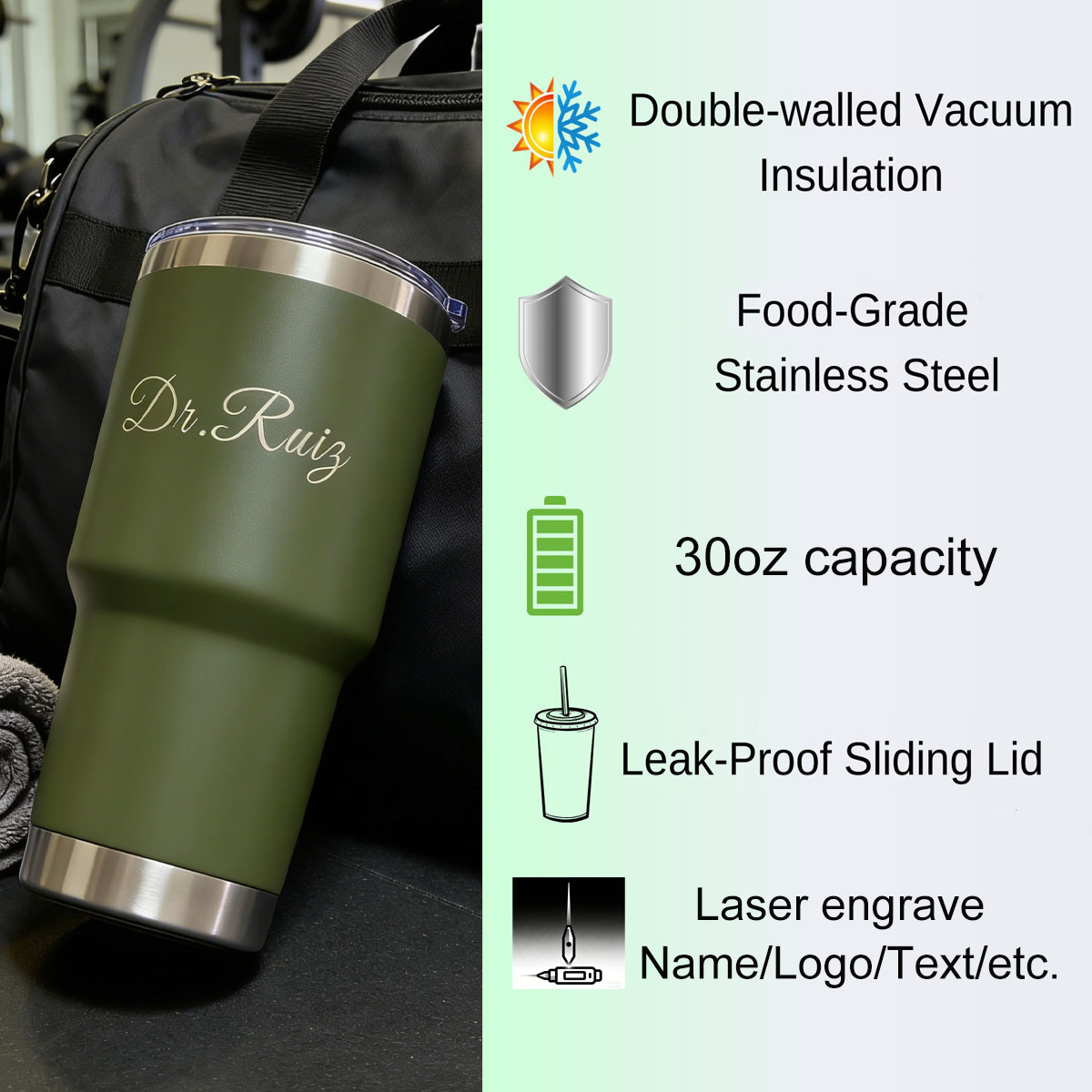 Custom Personalized 30 oz Vacu - đánh giá và giá Vacuum Insulated Flask