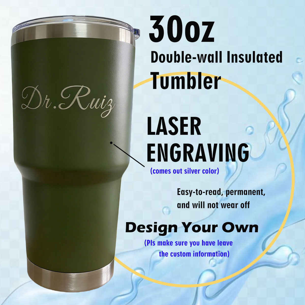 Custom Personalized 30 oz Vacu - đánh giá và giá Vacuum Insulated Flask