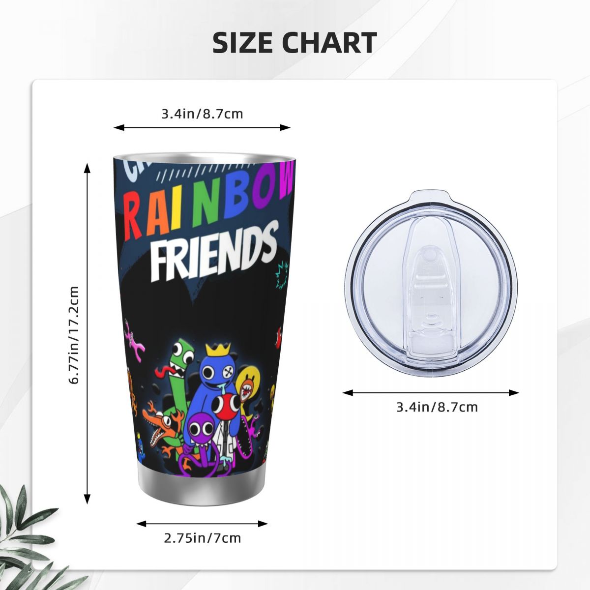 R-Rainbow-Friends 20oz Stainle - đánh giá và giá Vacuum Insulated Flask