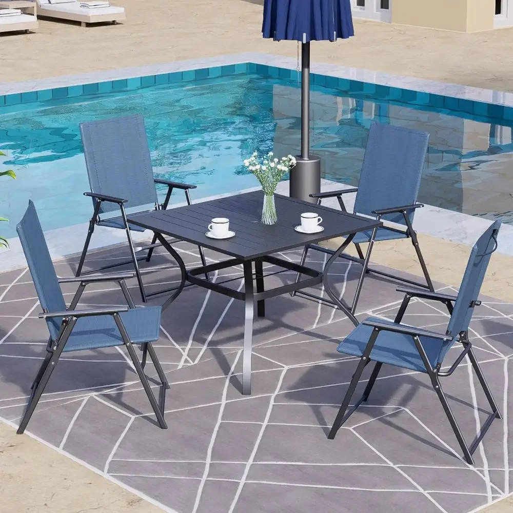 4-Piece Patio Dining Set with  - đánh giá và giá Outdoor Camping High Chair
