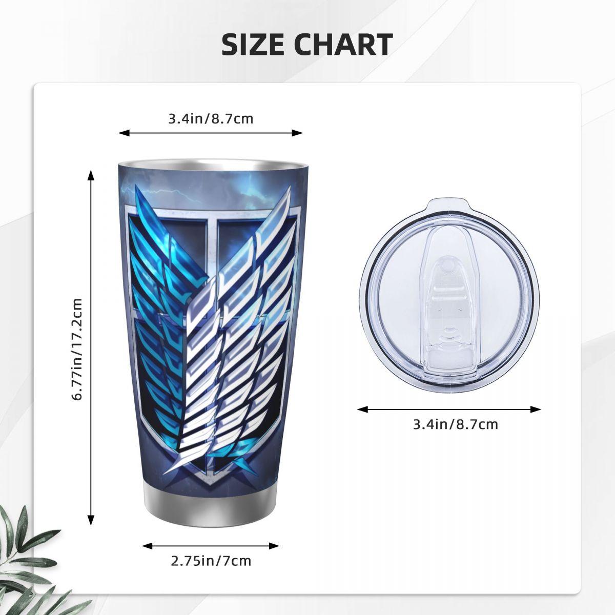 Attack On Titan 20oz Stainless - đánh giá và giá Vacuum Insulated Flask