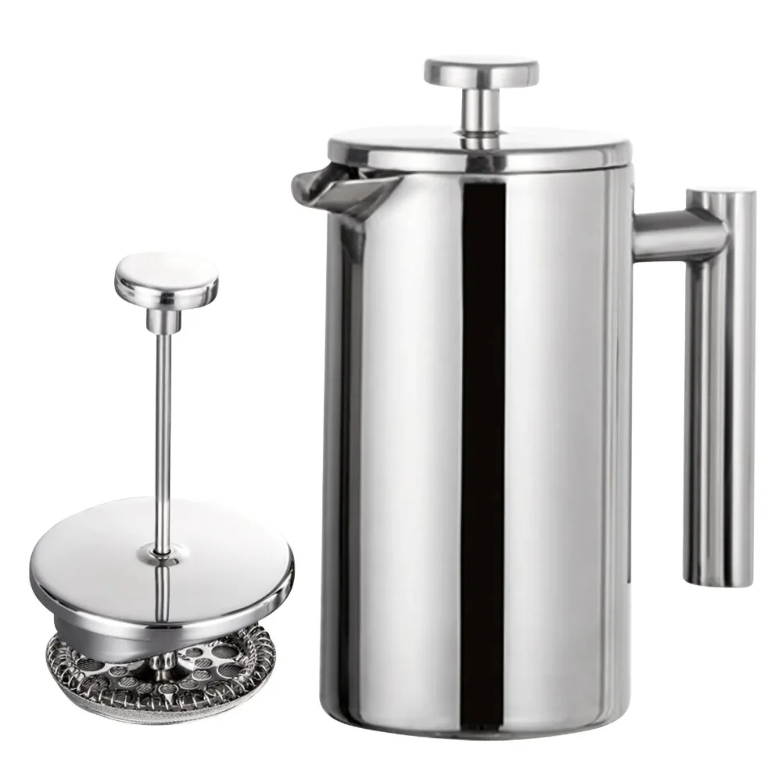 Portable French Press Stainles - đánh giá và giá Camp Percolator Coffee