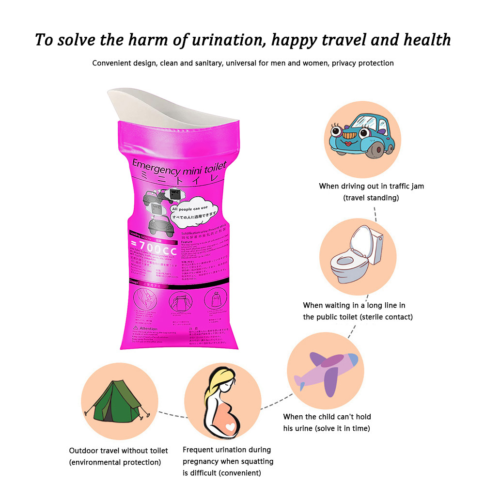 700ml Urinal Toilet Bag Unisex - đánh giá và giá Outdoor Camping Urinal