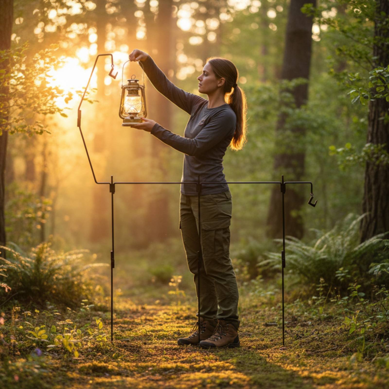 Camping Lantern Stand Easy to  - đánh giá và giá Outdoor Camping Kitchen