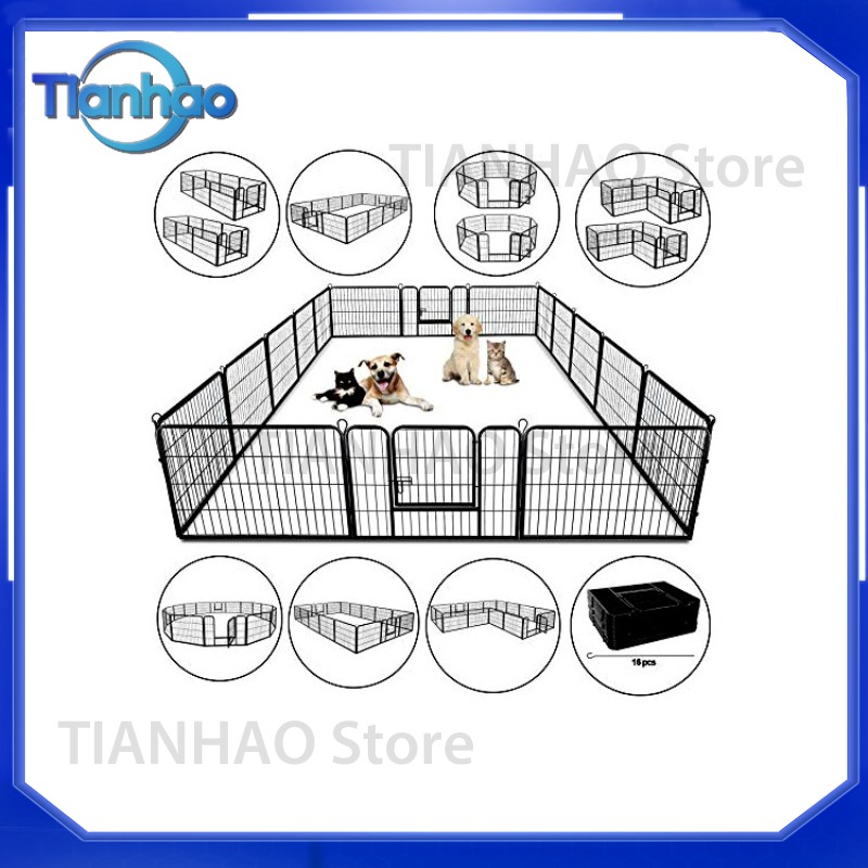 Pet Playpen Fence for Dogs Ind - đánh giá và giá Outdoor Camping Dog Fence