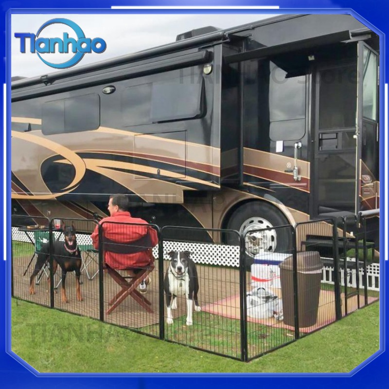 Pet Playpen Fence for Dogs Ind - đánh giá và giá Outdoor Camping Dog Fence
