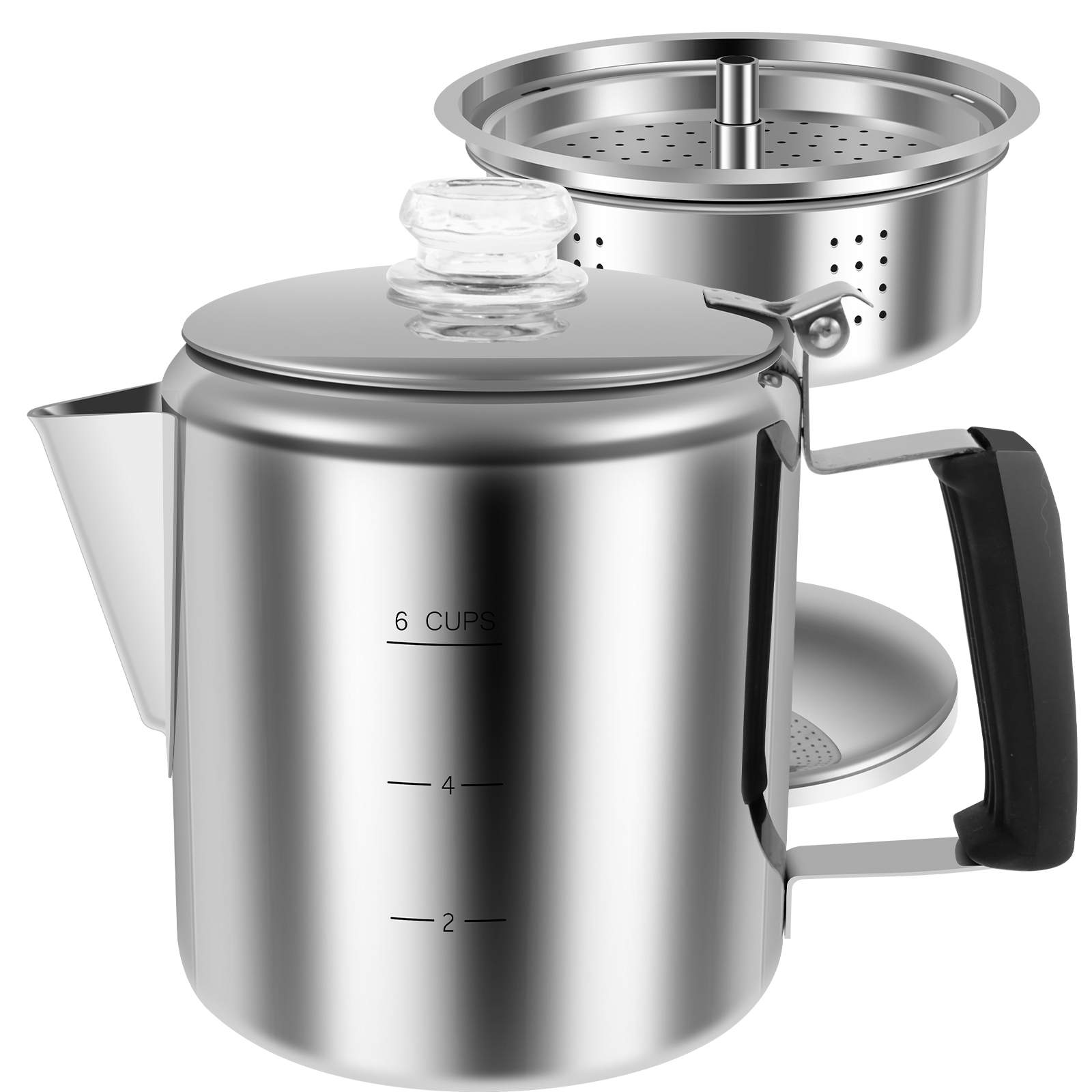 Stainless Steel Coffee Percola - đánh giá và giá Camp Percolator Coffee