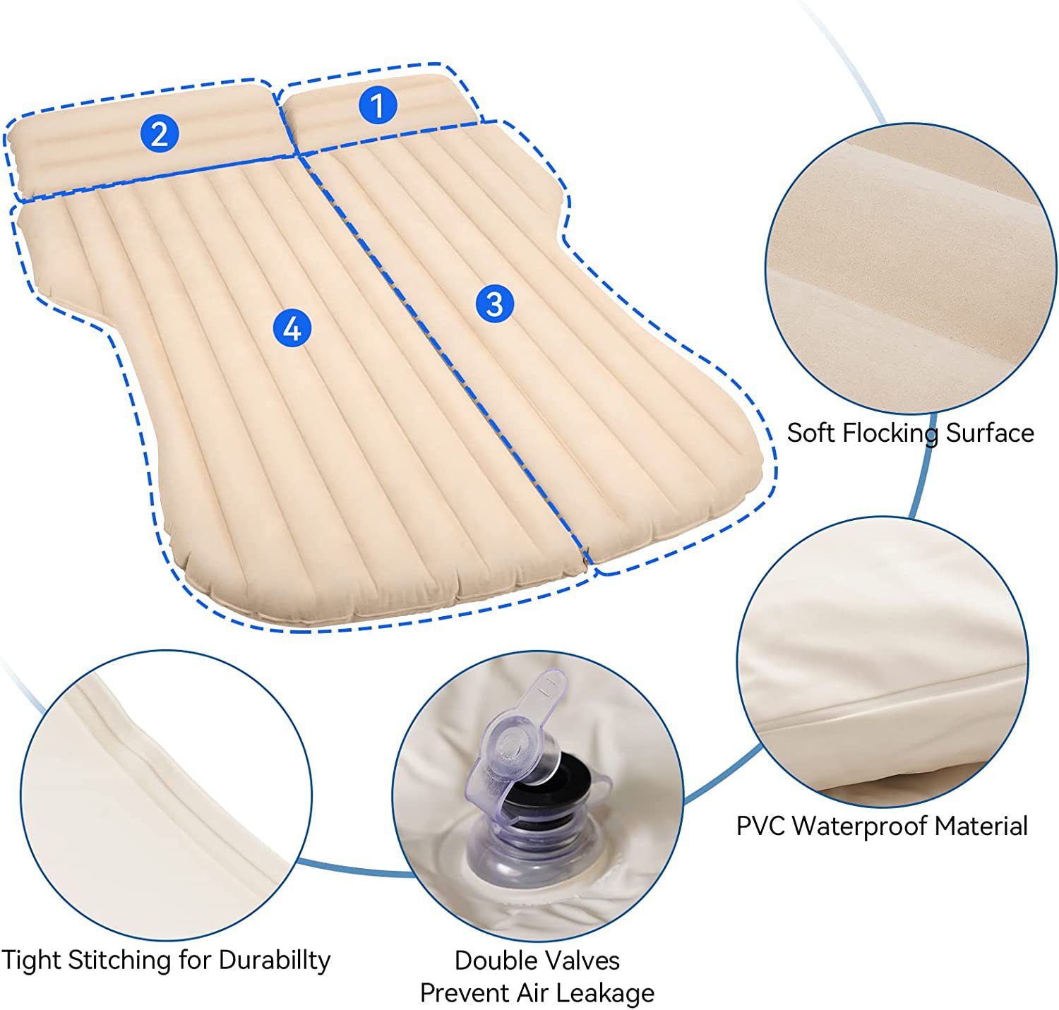 Car Inflatable Bed For Tesla M - đánh giá và giá Outdoor Camping Mattress