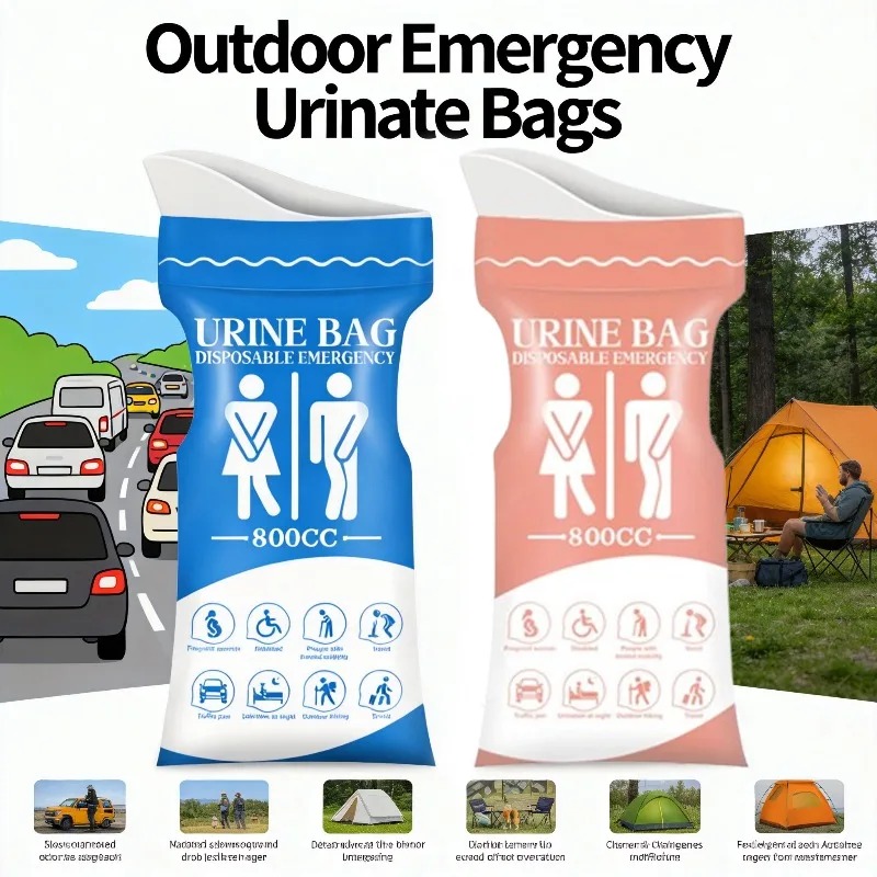 800ML Disposable Outdoor Emerg - đánh giá và giá Outdoor Camping Urinal