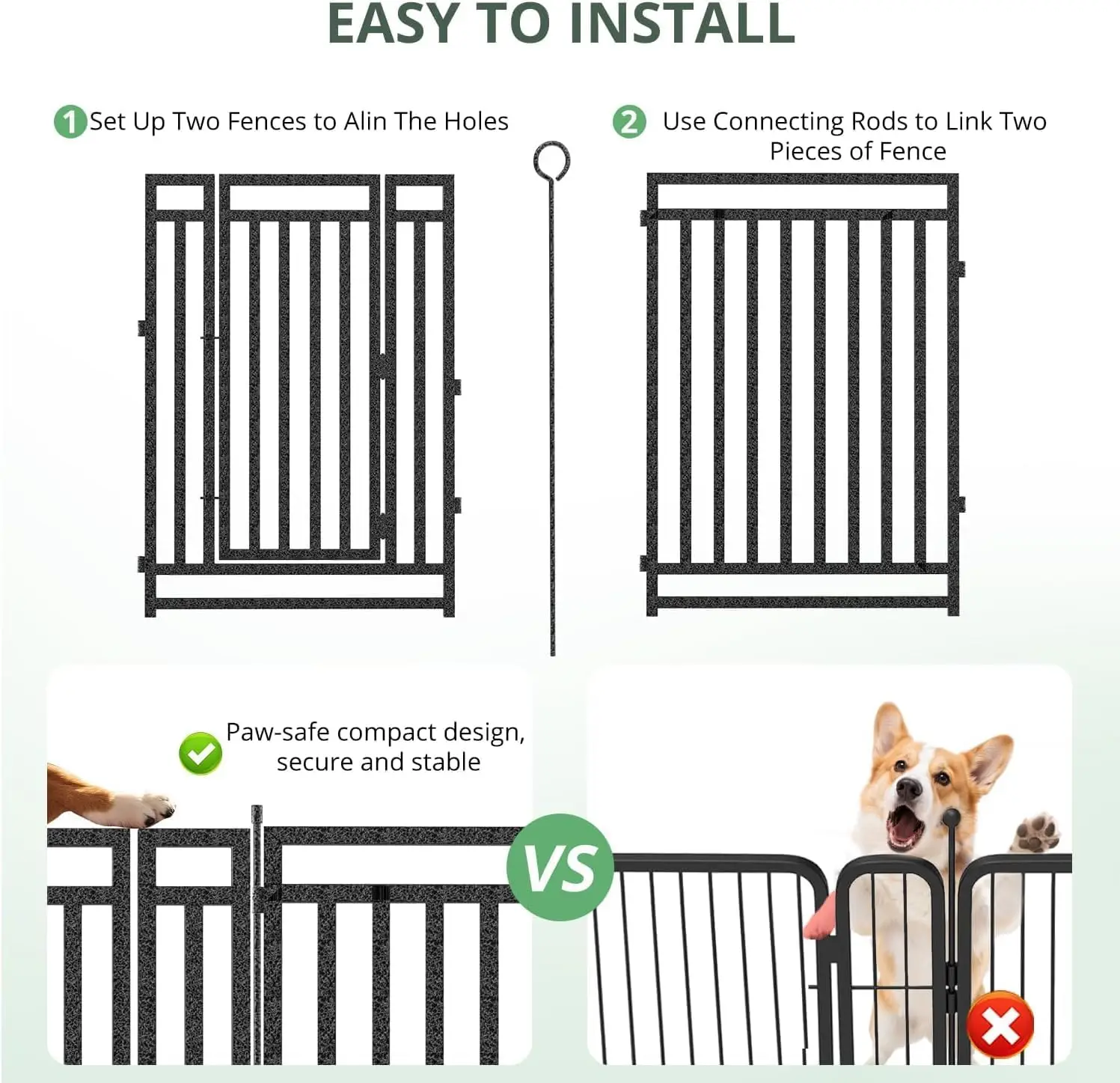 Dog Fence Outdoor Indoor, 47 I - đánh giá và giá Outdoor Camping Dog Fence