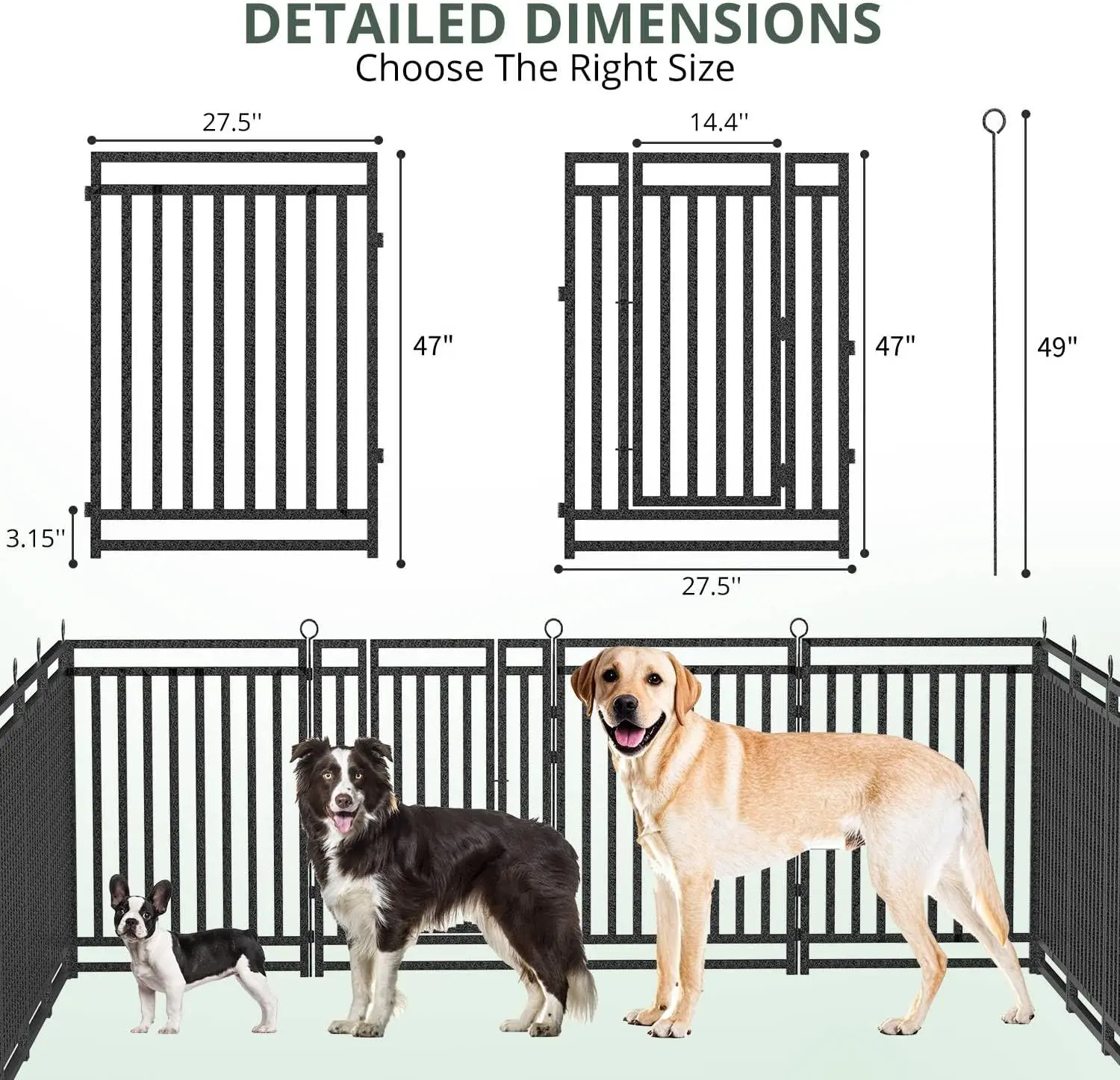 Dog Fence Outdoor Indoor, 47 I - đánh giá và giá Outdoor Camping Dog Fence