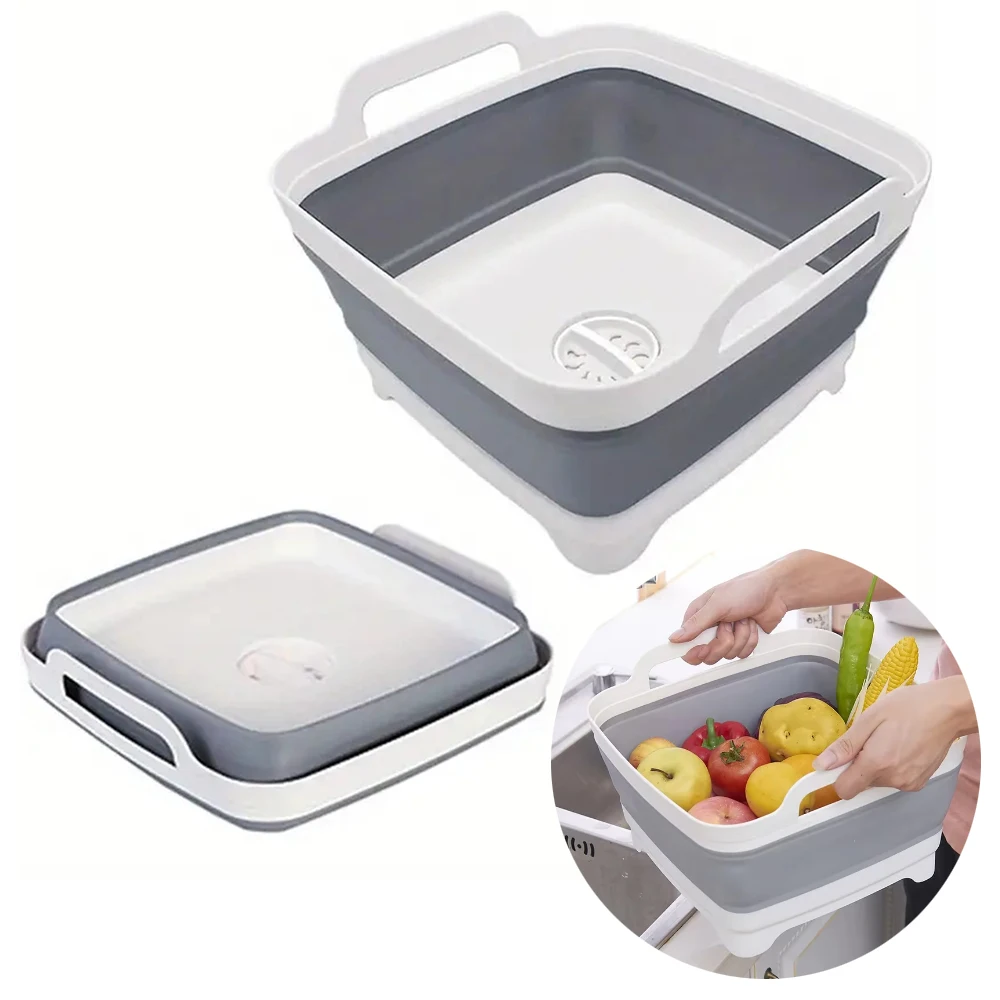 1Pc Square Fruit Vegetable Was - đánh giá và giá Outdoor Camping Sink