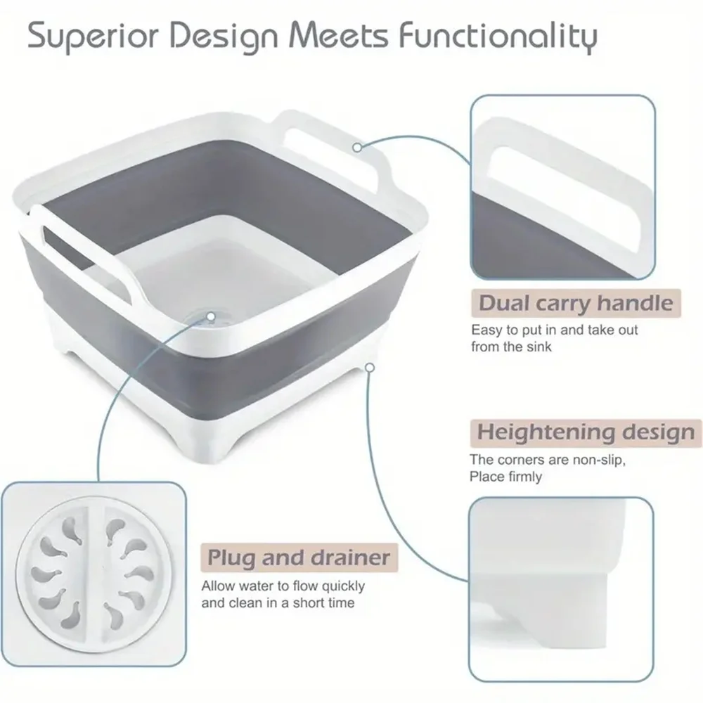 1Pc Square Fruit Vegetable Was - đánh giá và giá Outdoor Camping Sink