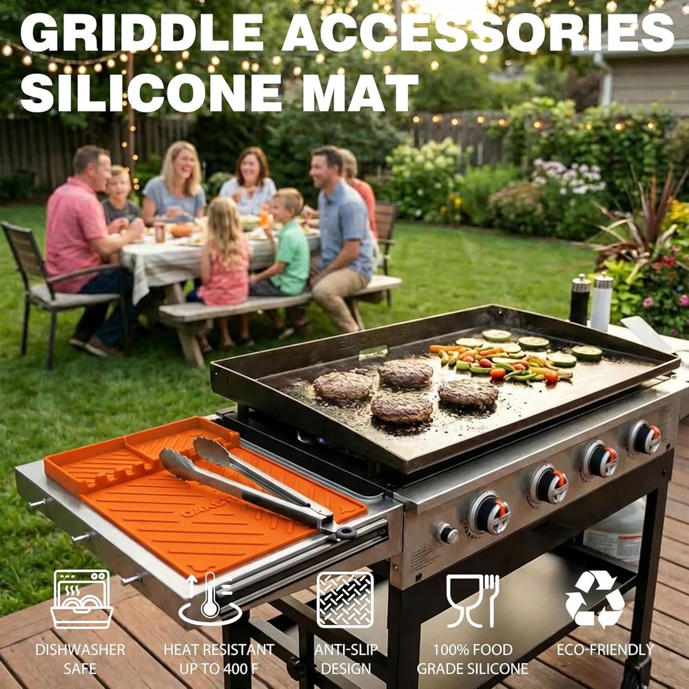 Silicone Grill Mats or Griddle - đánh giá và giá Outdoor Camping Kitchen