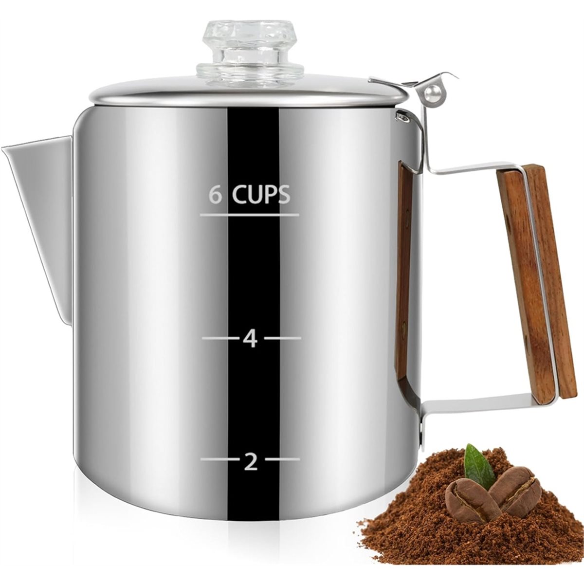 6 Cup Percolator 304 Stainless - đánh giá và giá Camp Percolator Coffee