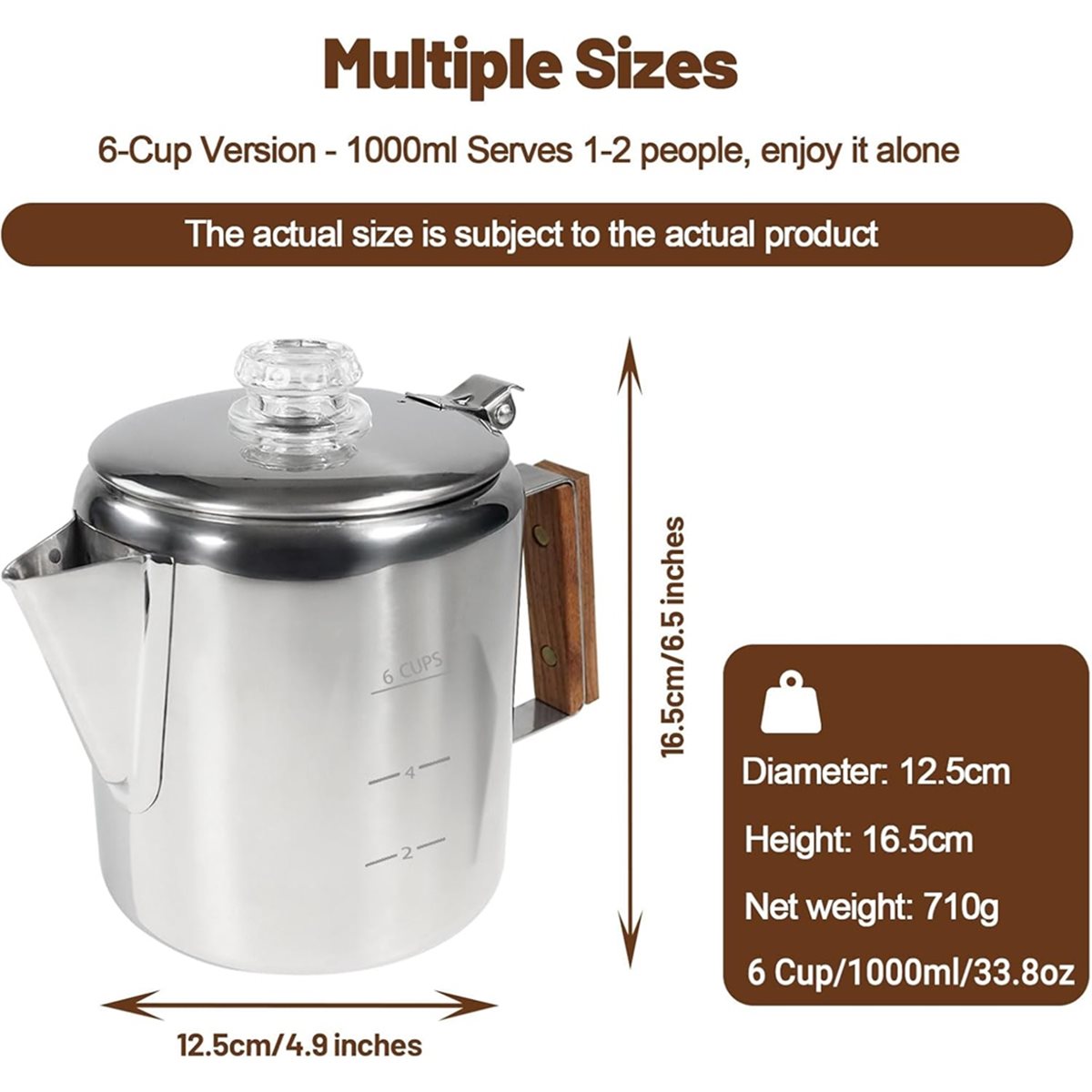 6 Cup Percolator 304 Stainless - đánh giá và giá Camp Percolator Coffee